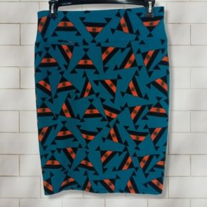 🆕🌻LulaRoe Turquoise Cassie Pencil Skirt Sz Large NWT